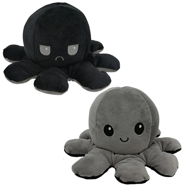 Two Sided Mini Octopus Plush Toy For Mood Expression