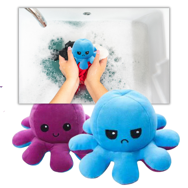Two Sided Mini Octopus Plush Toy For Mood Expression