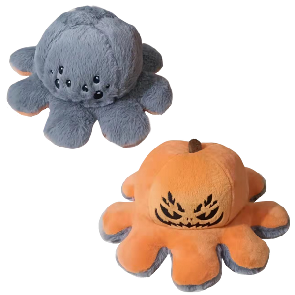 Two Sided Mini Octopus Plush Toy For Mood Expression