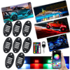 8-Pack RGB Vehicle Lights With App Control And Waterproof Durability