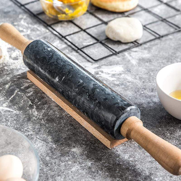 Cool Smooth Marble Rolling Pin for Baking Pastry and Dough