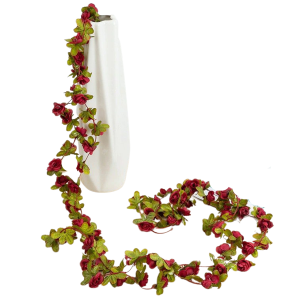 Low Maintenance Silk Rose Garland For Elegant Home Décor