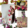 Low Maintenance Silk Rose Garland For Elegant Home Décor