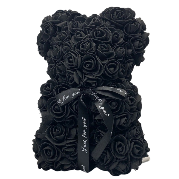Rose Teddy Bear With Velvet Roses For A Romantic Gift Set