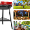 Portable Round Charcoal Grill For Easy Outdoor Barbecue