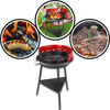 Portable Round Charcoal Grill For Easy Outdoor Barbecue