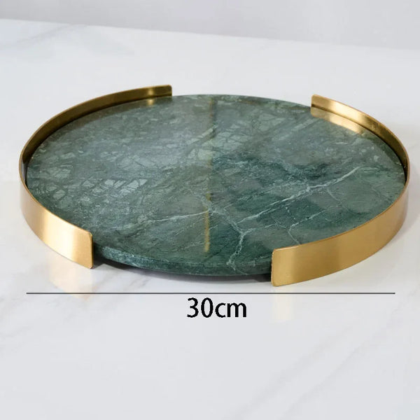 Premium Natural Marble Serving Tray For Home Decor Vanity Organization