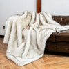 Premium Fox Faux Fur Throw Blanket Ultra Soft Cozy Living Room Decor