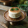 Rustic Natural Wood Food Stand For Kitchen Dining Serving Tabletop