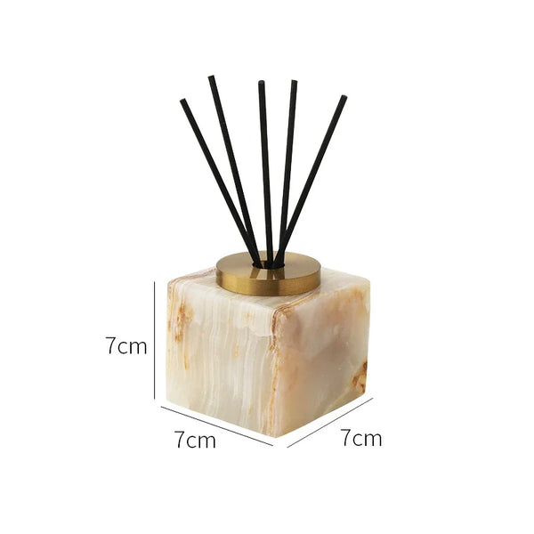 3 Piece Natural Marble Aromatherapy Set Calming Home Decor
