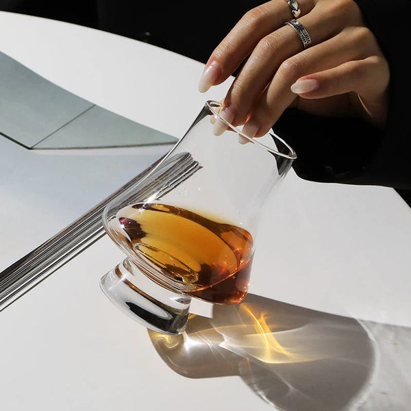 Whiskey Glasses 4 Piece Set Premium Crystal Glass Elegant Tasting