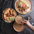 Elegant Acacia Wood Dinner Plates Rustic Tableware Set