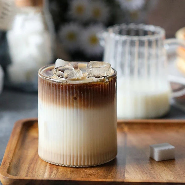 Sculpted Modern Crystal Drinking Glasses For Coffee And Whiskey