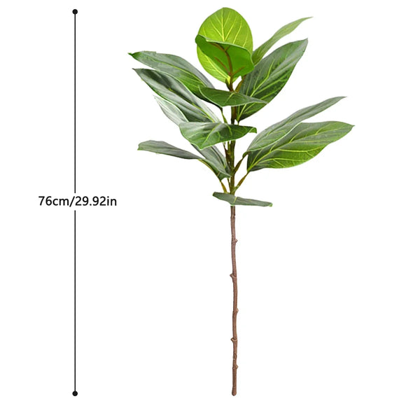 Realistic Faux Fig Branches With Leaves Indoor Outdoor Decor