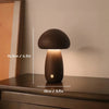 Wooden Mushroom Desk Lamp With Adjustable Warm Lighting