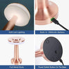 Modern Chrome Table Lamp For Bedroom Nightstand Desk Lighting