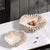 Organic Faux Travertine Sculptural Centerpiece For Modern Home Decor