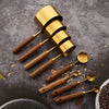 Rustic Elegant 8-Piece Measuring Spoon Set For Baking Kitchen Decor