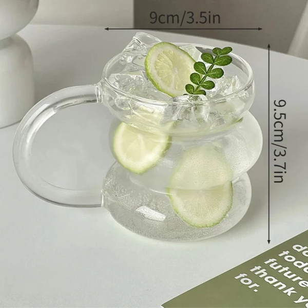 Sculpted Modern Crystal Drinking Glasses For Coffee And Whiskey
