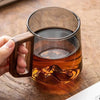 Crystal Summit Mountain Peak Heat Resistant Glass Mug For Coffee And Tea