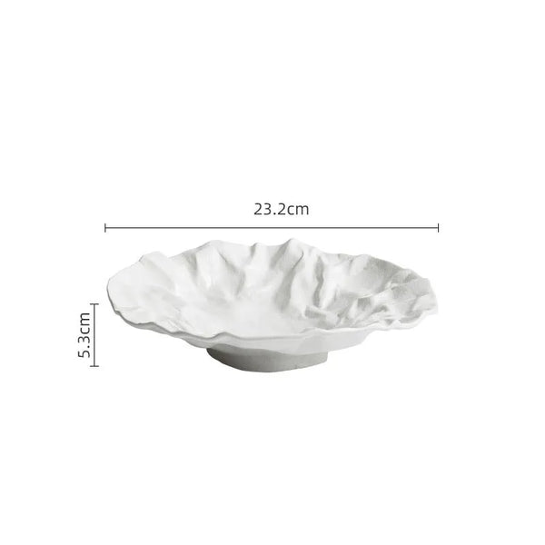 Coastal Tidal Ripple Decorative Serving Bowl For Elegant Dining