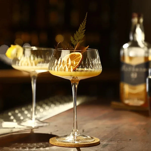Premium Elegant 2 Piece Champagne Cocktail Glass Set