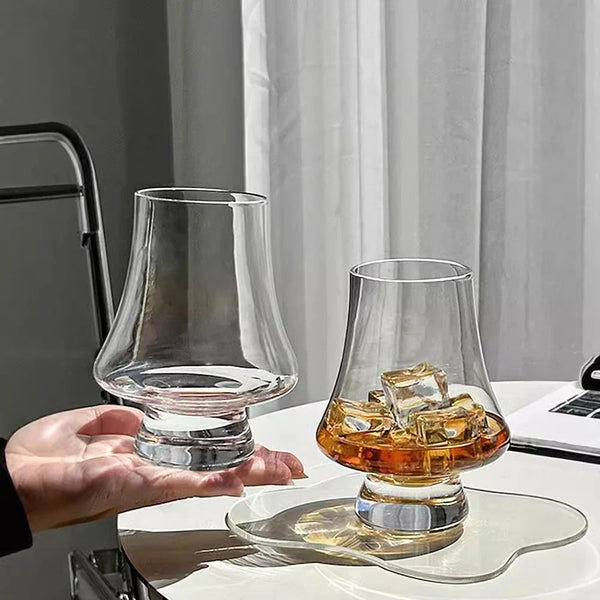 Whiskey Glasses 4 Piece Set Premium Crystal Glass Elegant Tasting