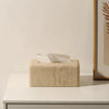 Luxury Faux Travertine Tissue Holder For Contemporary Home Design