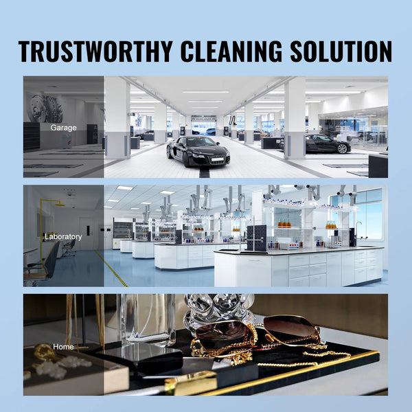 Portable Ultrasonic Cleaner With Stainless Steel Tank For Jewelry And Tools