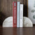 Elegant White Onyx Bookend For Desk Home Office Decor Book Organizer