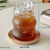 Heat Resistant Ribbed Tumbler 4 Piece Set Clear Modern Drinkware