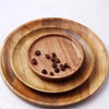 Elegant Acacia Wood Dinner Plates Rustic Tableware Set