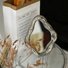 Handcrafted Wabi Sabi Wall Mirror Irregular Oval Design For Modern Home Decor