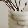 Exquisite Handcrafted White Onyx Flower Vase Home Decor