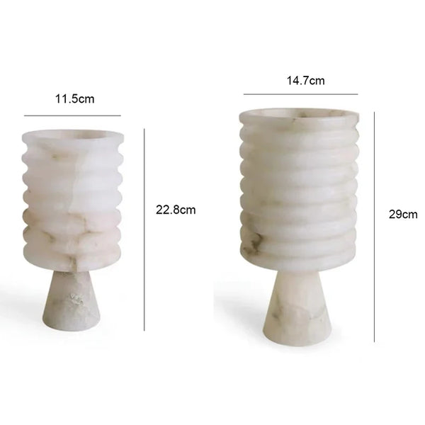Exquisite Handcrafted White Onyx Flower Vase Home Decor