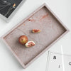 Elegant Dusty Pink Rose Marble Serving Tray Home Decor