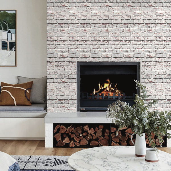 Peel And Stick Faux Brick Wall Panels 3D PVC Waterproof Decor Tiles