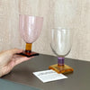 Charmed Colorblock Glass Goblet