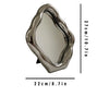 Handcrafted Wabi Sabi Wall Mirror Irregular Oval Design For Modern Home Decor