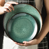 Coimbra Glaze 5 Piece Dinnerware Set Microwave Dishwasher Safe Ceramic Tableware