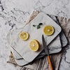 Elegant Gold Trim Marble Cutting Board For Kitchen Food Prep And Serving