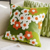 Sweet Daisy Embroidered Pillow