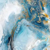 Elegant Blue Marble Canvas Wall Art For Modern Home Decor