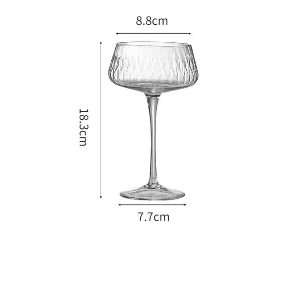 Premium Elegant 2 Piece Champagne Cocktail Glass Set