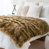 Premium Fox Faux Fur Throw Blanket Ultra Soft Cozy Living Room Decor