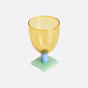 Charmed Colorblock Glass Goblet