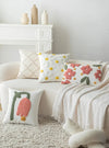 Sweet Daisy Embroidered Pillow