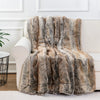 Luxury Mink Faux Fur Throw Blanket Soft Warm Cozy Living Room Decor