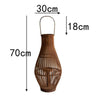 Indoor Outdoor Flameless Candlestick Floor Lantern With Flickering Led