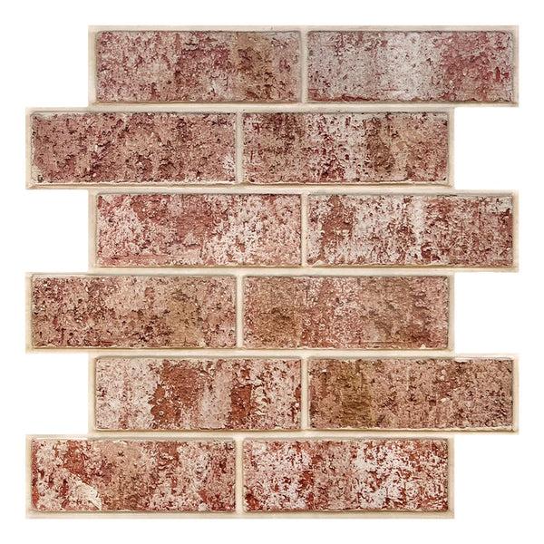 Peel And Stick Faux Brick Wall Panels 3D PVC Waterproof Decor Tiles